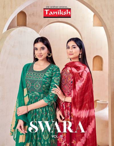 SWARA VOL 18 BY TANIKSH DESIGNER RAYON  PRINT SALWAR SUIT WHOLESALER IN INDIA